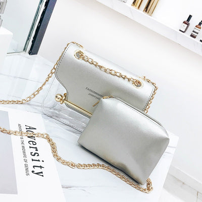 Малка прозрачна дамска чанта - Monte Isola